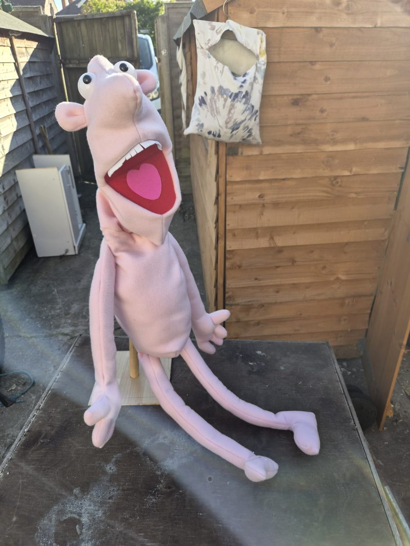 Naked pink puppet