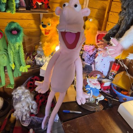 Naked pink puppet
