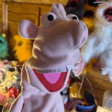 Naked pink puppet