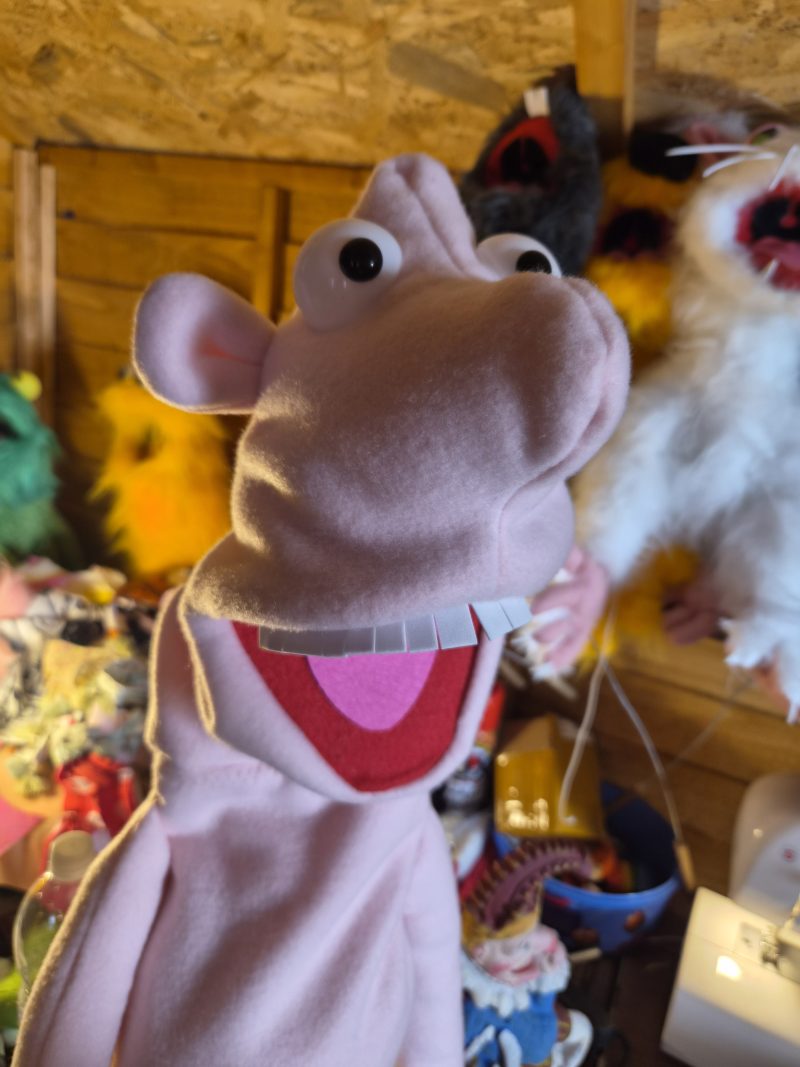 Naked pink puppet