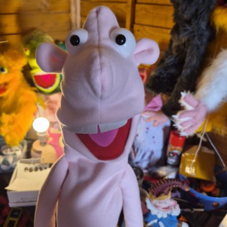 Naked pink puppet