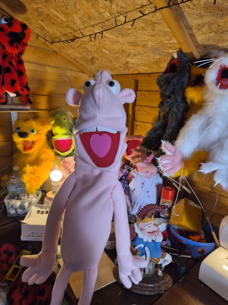 Naked pink puppet