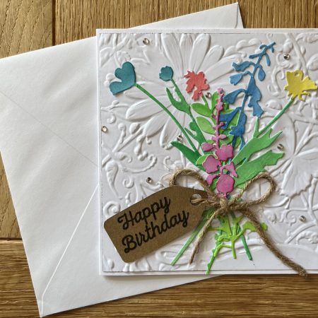Flower bouquet greeting card