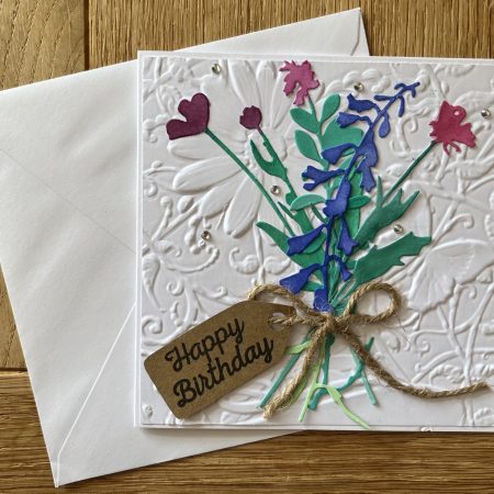 Flower bouquet greeting card