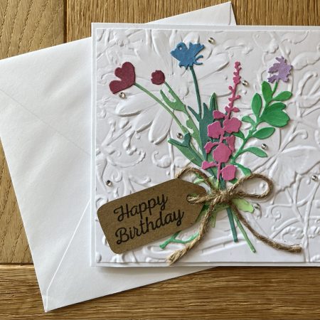 Flower bouquet greeting card