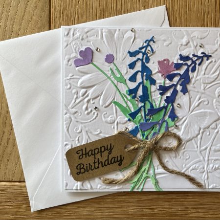 Flower bouquet greeting card