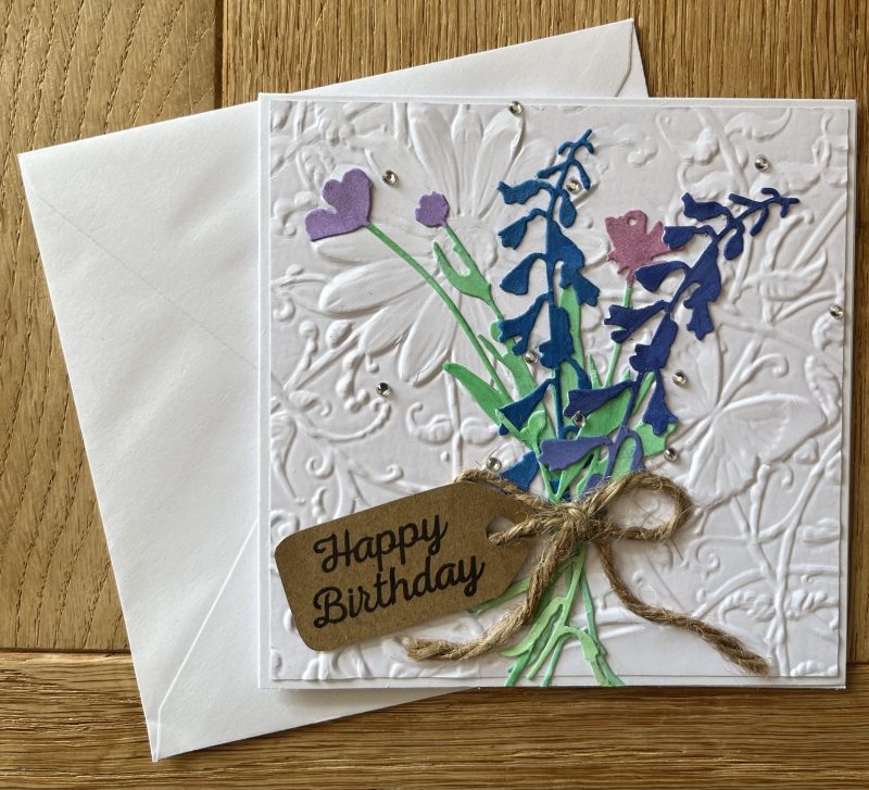 Flower bouquet greeting card