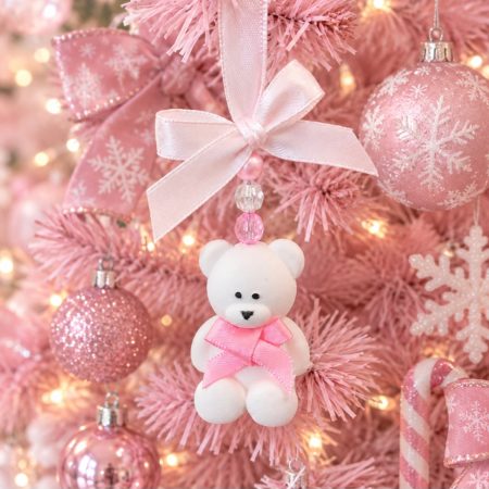 Personalised Hanging Teddy Bear, New Baby Gift,Baby Shower Gift, Baby’s 1st Christmas Tree Decoration 🧸