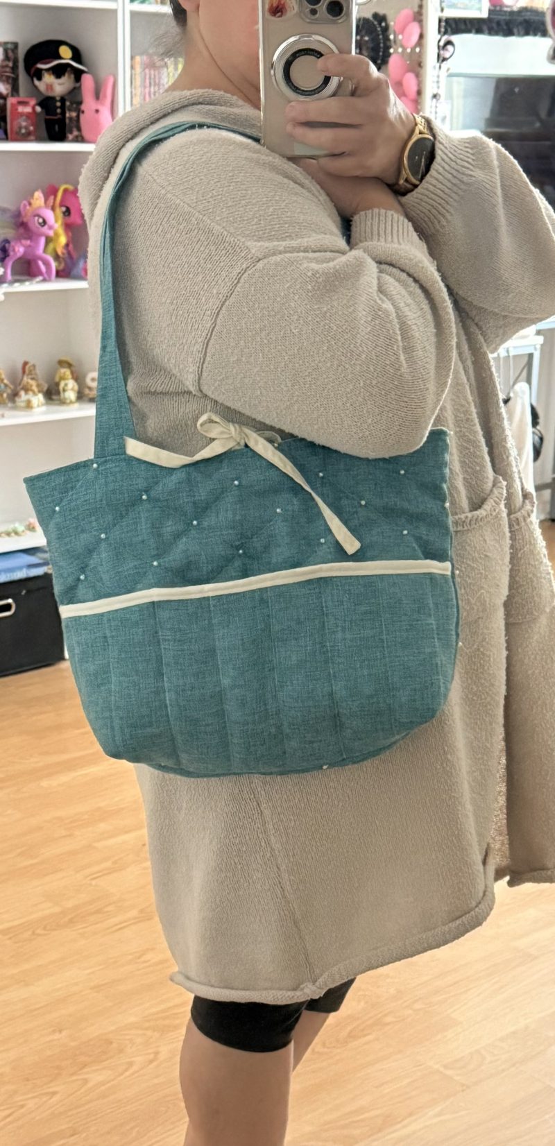 Rustic style tote bag