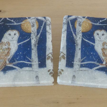 Pair of Marble Coasters - Various Designs