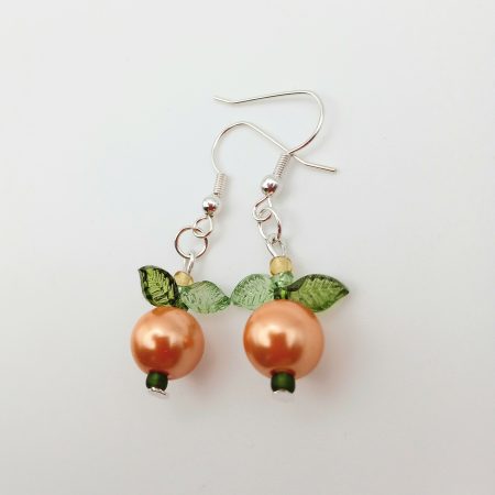 Autumn Accents Orange Pumpkin style earrings