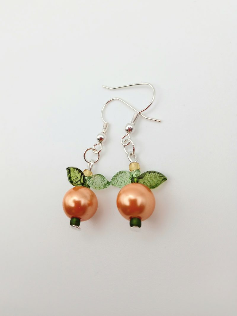 Autumn Accents Orange Pumpkin style earrings