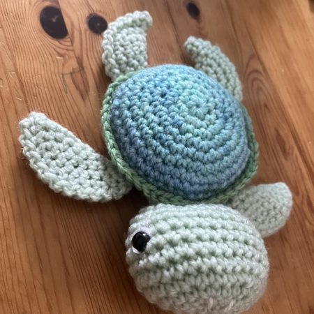Handmade crotchet turtle