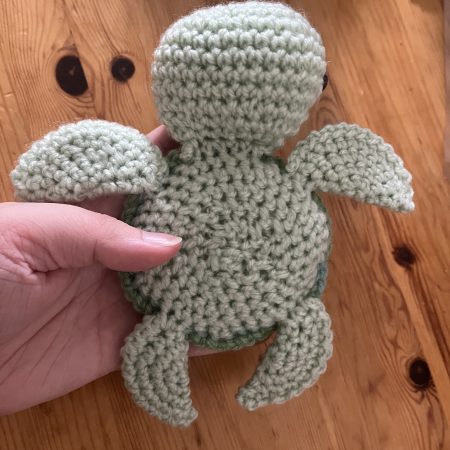 Handmade crotchet turtle