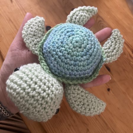 Handmade crotchet turtle