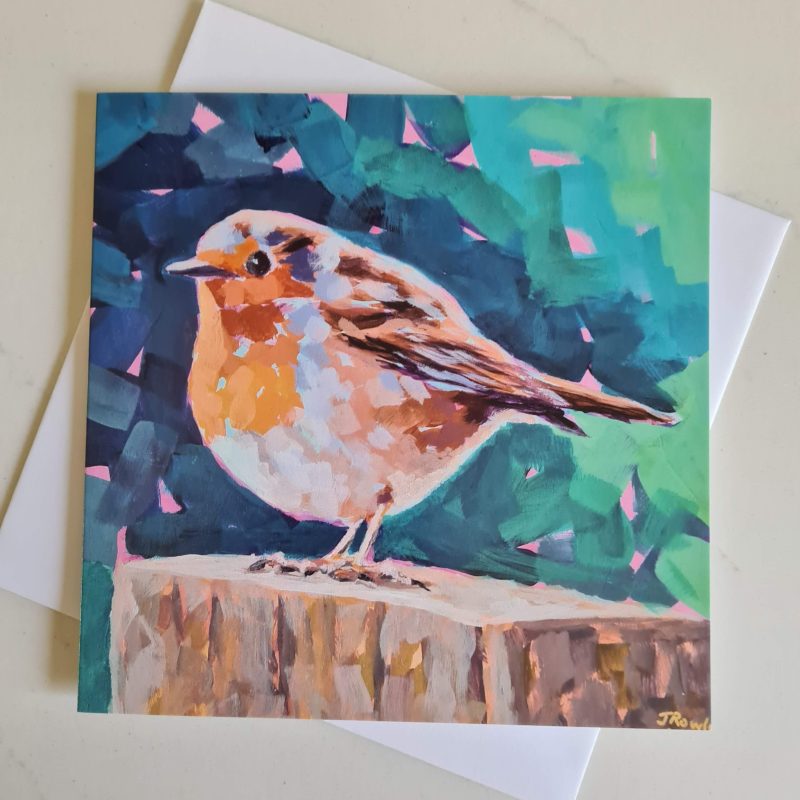 Pack of four bird cards printed from my impressionist style paintings