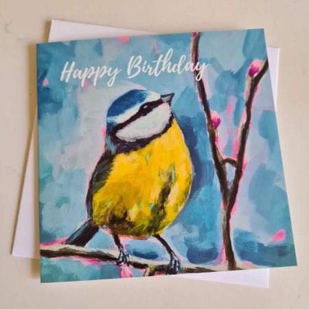 Pack of four bird cards printed from my impressionist style paintings
