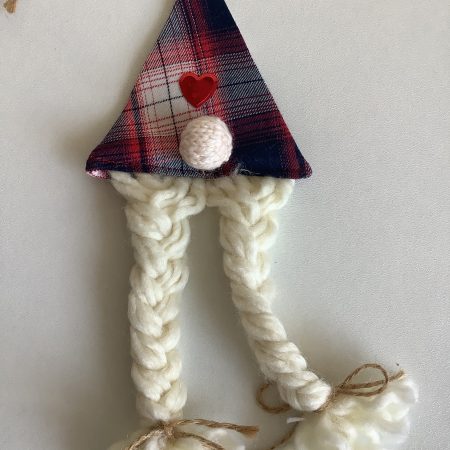 Hand made Gonk style hanging decoration x 3