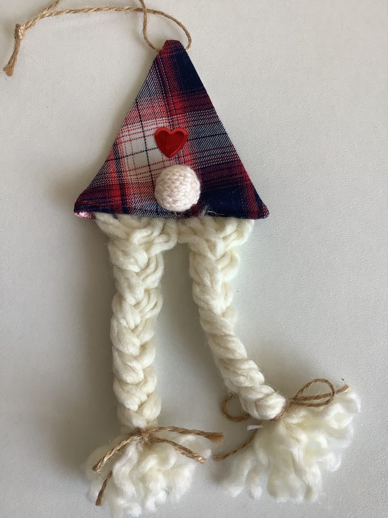 Hand made Gonk style hanging decoration x 3