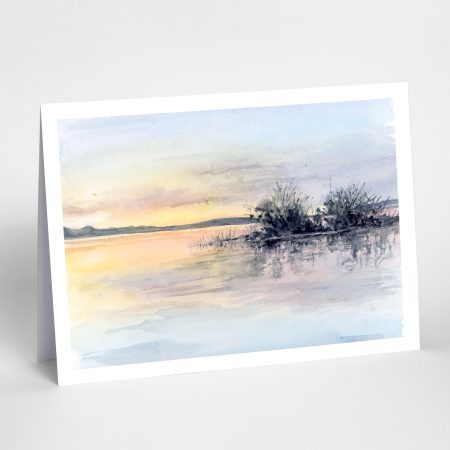 ‘Sunset Lake’ Greeting Card
