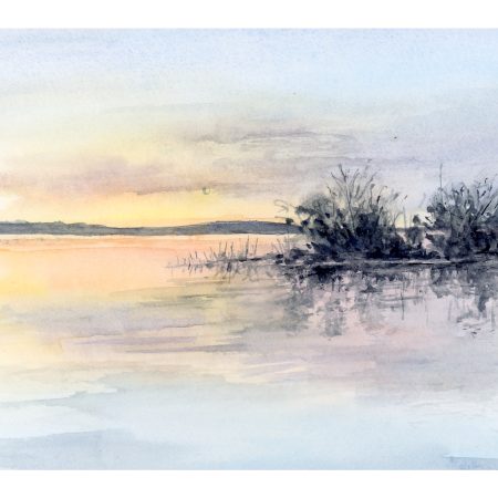 ‘Sunset Lake’ Greeting Card