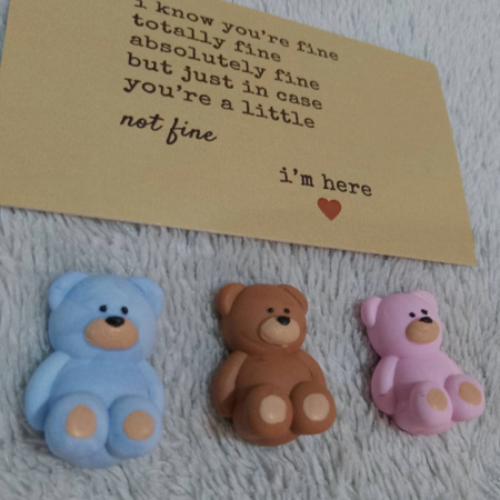 Handmade polymer clay pocket hugs