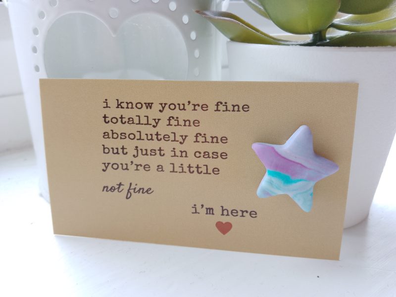 Handmade polymer clay pocket hugs