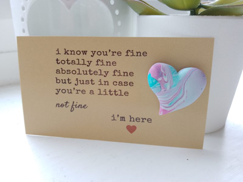 Handmade polymer clay pocket hugs