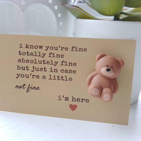 Handmade polymer clay pocket hugs