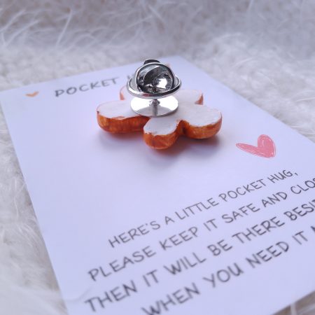Handmade polymer clay festive pocket hugs