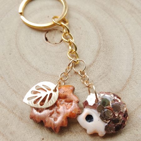 Handmade polymer clay autumnal inspired bagcharms/keychains
