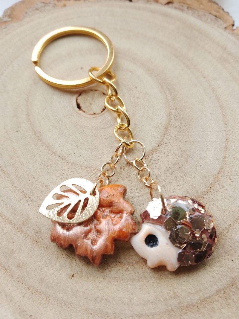 Handmade polymer clay autumnal inspired bagcharms/keychains