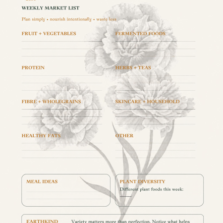 2027 Diary Planner Weekly/Monthly Skin, Cycles & Nature