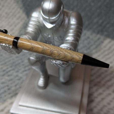 Handcrafted wooden slimline ballpoint pen from oak
