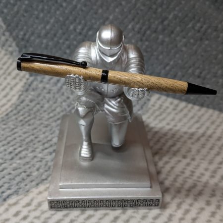 Handcrafted wooden slimline ballpoint pen from oak