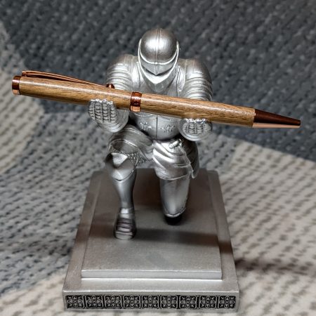 Handcrafted wooden slimline ballpoint pen from walnut