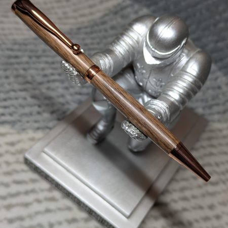 Handcrafted wooden slimline ballpoint pen from walnut