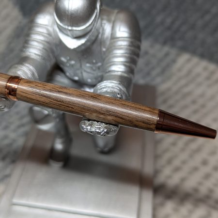 Handcrafted wooden slimline ballpoint pen from walnut