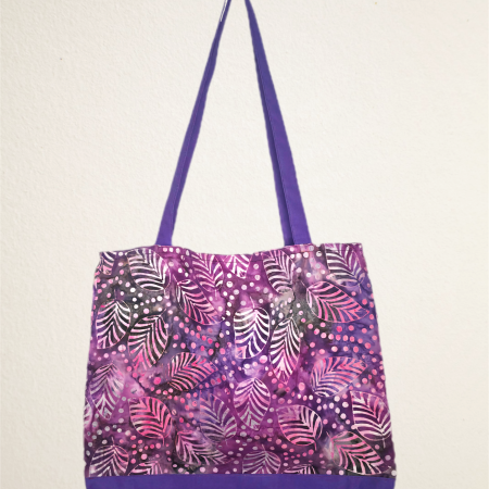 Cotton printed vibrant tote bag
