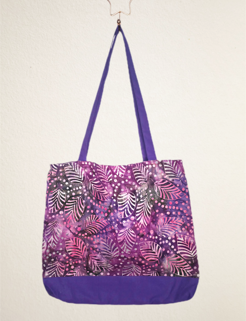 Cotton printed vibrant tote bag