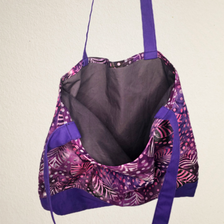 Cotton printed vibrant tote bag