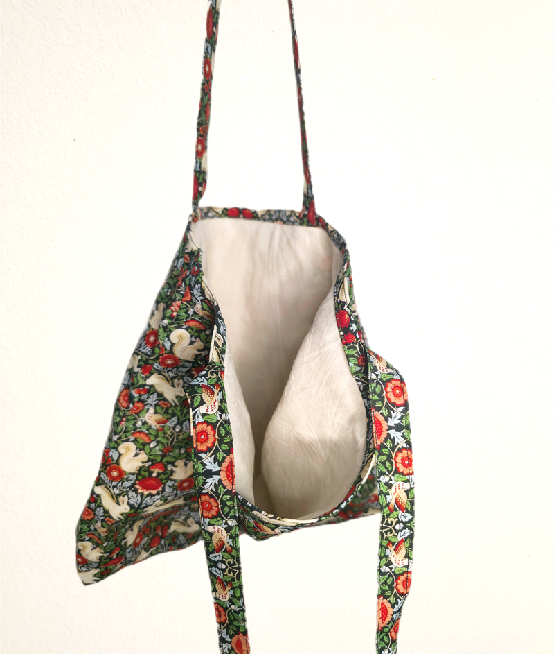 Cotton printed vibrant tote bag