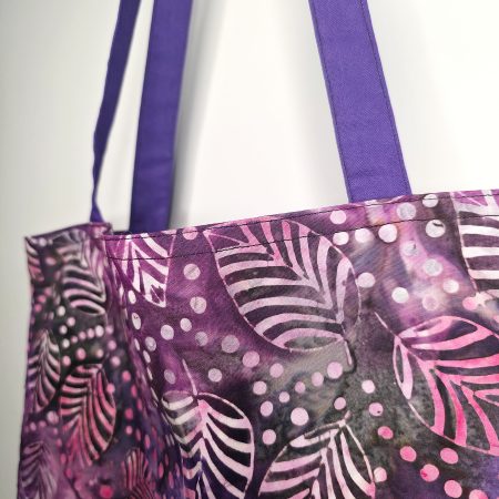 Cotton printed vibrant tote bag