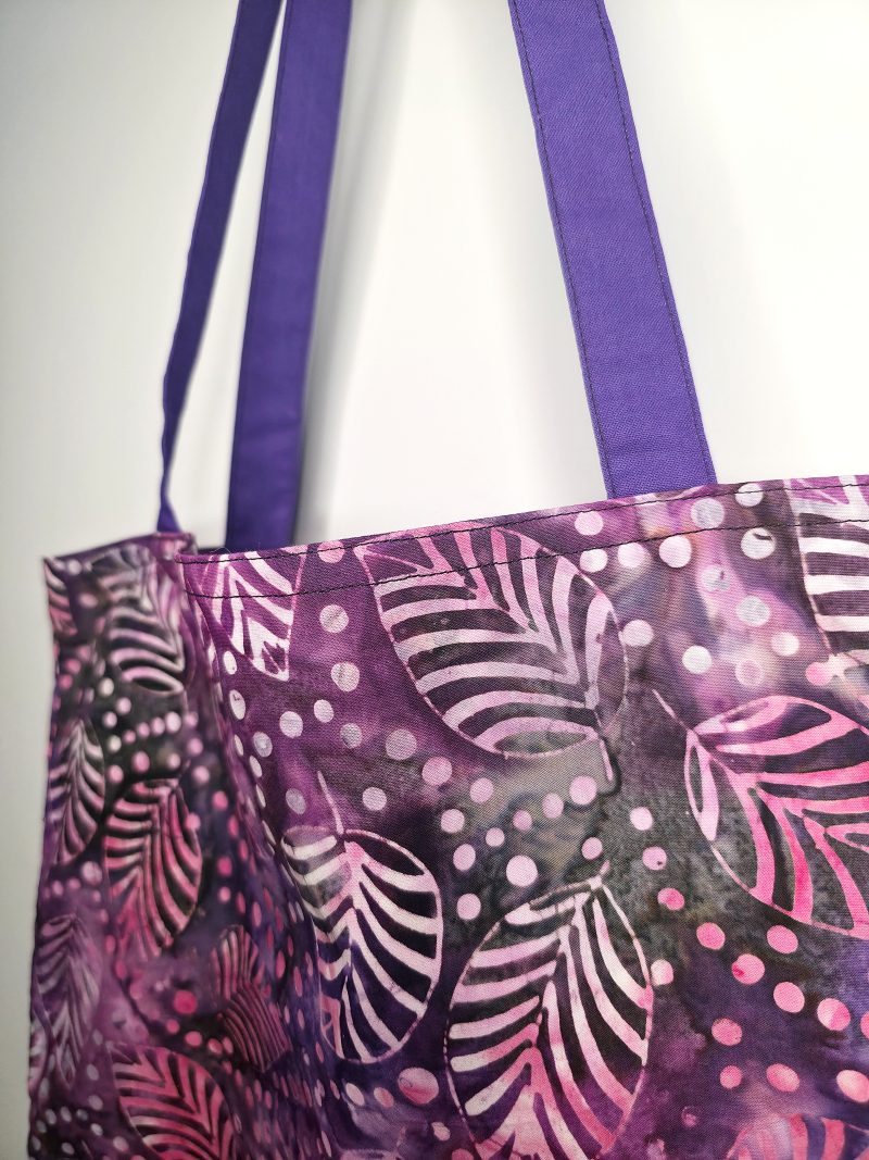 Cotton printed vibrant tote bag