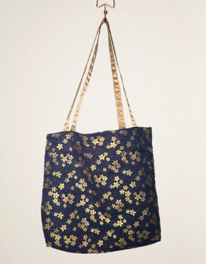 Cotton printed vibrant tote bag
