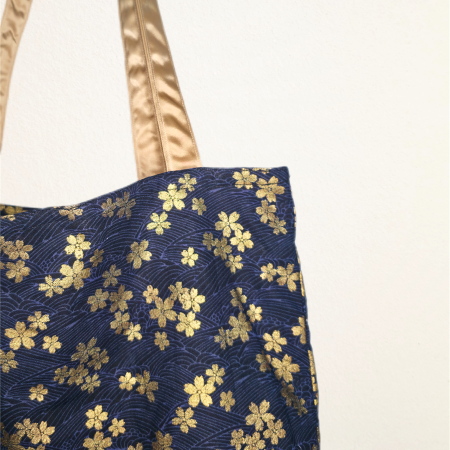Cotton printed vibrant tote bag