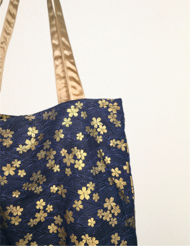 Cotton printed vibrant tote bag