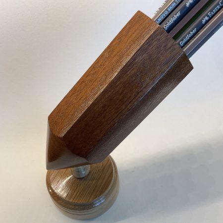 Handmade turned pencil holder