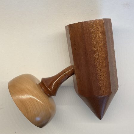 Handmade turned pencil holder