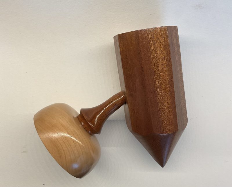 Handmade turned pencil holder